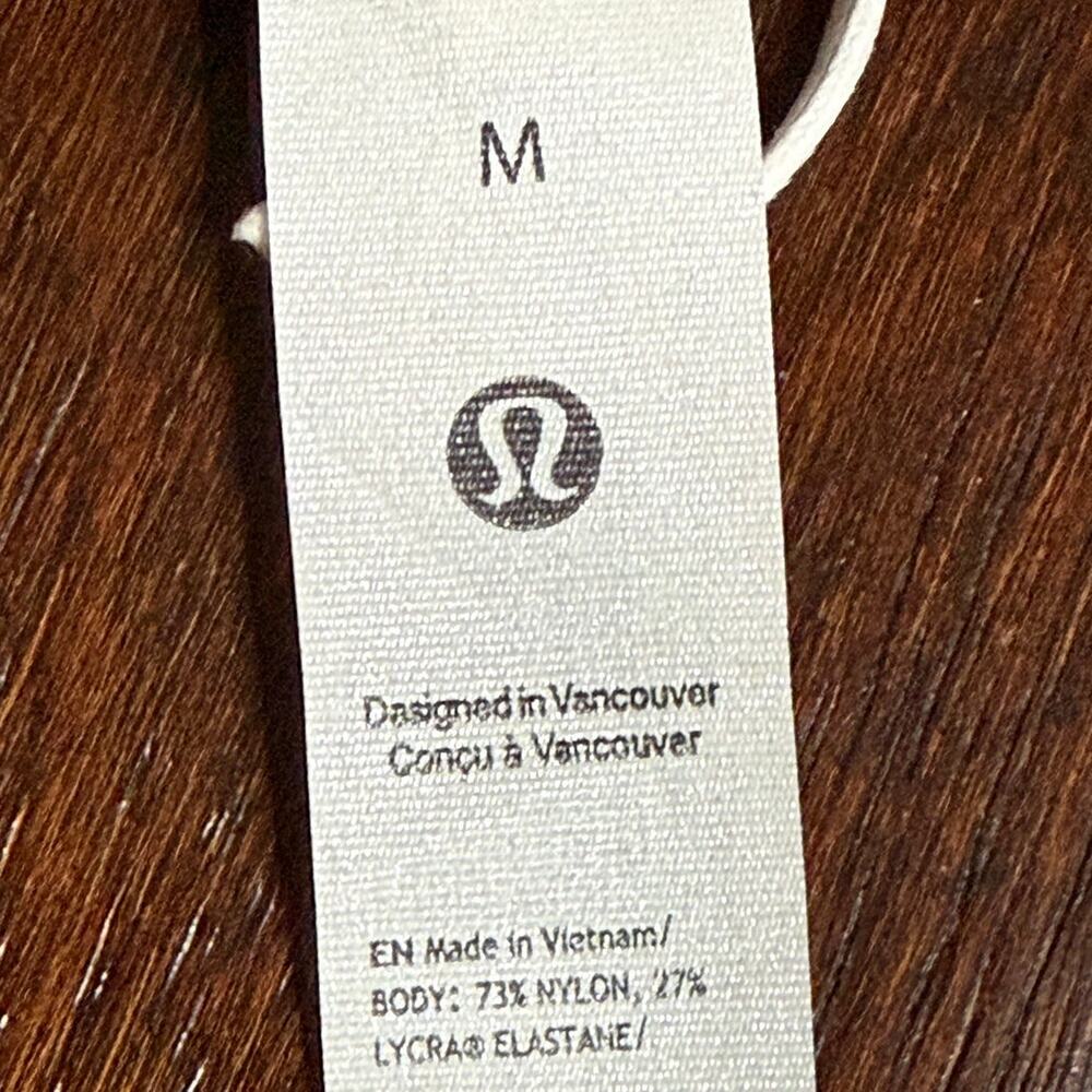 Lululemon Crew Neck Bodysuit Nulu Mesh Long Slv Thong Cut Size M W3HQVS NWT - Picture 10 of 13